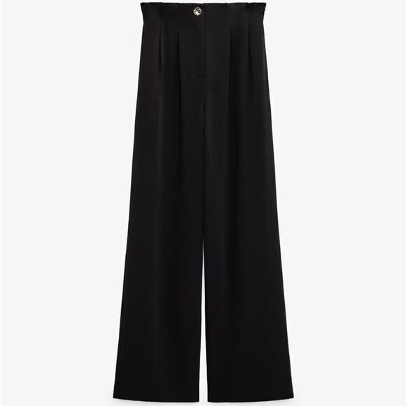 Zara Wide Leg Pants With Darts New - Picture 6 of 10